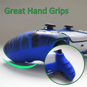 img 1 attached to PS5 Controller Skin, Silicone Grip Cover Case Protector for 🎮 Playstation 5 DualSense Controller (Blue) - Set of 8 Pro Thumb Grips