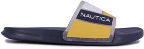 img 3 attached to 🏖️ Nautica Dolan Black Athletic Slide Sandals - Size 9: Ultimate Comfort for Active Souls