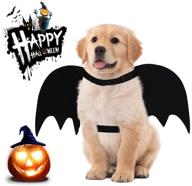 halloween bat wings for pet dogs and cats - cute puppy collar cosplay costume party dress up with decorative accessories логотип