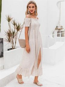 img 2 attached to 👗 Шикарные летние платья в горошек для женщин от Miessial: откройте последние тренды в женской одежде