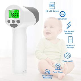 img 3 attached to 🌡️ Famidoc Touchless Thermometer: Non-Contact Infrared for Adults, Kids & Babies | No Touch Forehead Thermometer with Instant Results & LCD Display for Fever