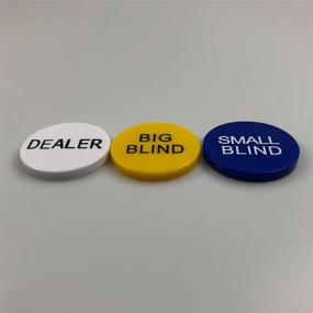 img 1 attached to Professional Casino Texas Holdem Poker 2-Inch Dealer Buttons by Yuanhe - Set of 3