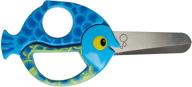 milward 13 cm animal scissors for kids - fish design logo