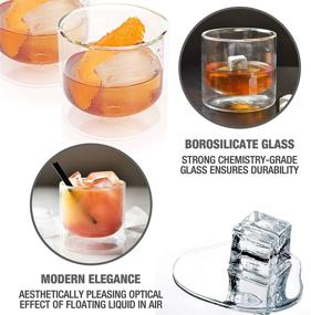 img 2 attached to Eparé Whiskey Glasses Double Wall Glassware