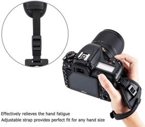 img 2 attached to 📷 JJC DSLR Camera Wrist Hand Strap Grip + Quick Release Tripod Plate for Nikon D780 D850 D810 D800 D750 D610 D600 D500 D7500 D7200 D7100 D7000 D5600 D5500 D5300 D5200 D3500 D3400 D3300 D6 D5 D4S D4