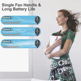 img 2 attached to Hayousui Portable Hand-free USB Neck Fan - Rechargeable Neckband Fan: Stay Cool and Comfortable with Adjustable 2-in-1 Mini Fan