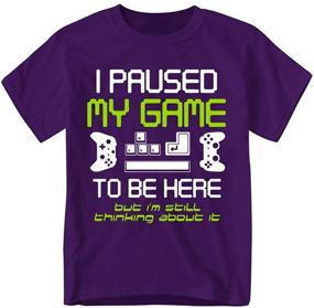 img 4 attached to 🎮 Playful Gamer Boys' Youth Shirt: Trendy Tops, Tees & Shirts for Funny, Fun-Loving Gamers