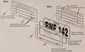 img 2 attached to BELL 22-1-46127-8: License Plate Frame and Mounting Bracket