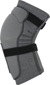 img 1 attached to Large Grey IXS Unisex Trigger Knee Guard with Breathable Moisture-Wicking Padding for Enhanced Protection