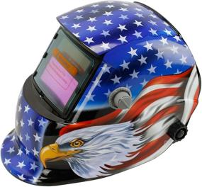 img 2 attached to 🔆 Geelife Solar Powered Welding Helmet: Auto Darkening Hood with Adjustable Shade Range 4/9-13 for Mig Tig Arc Welder Mask (Blue Eagle) - Cutting-Edge Solar Technology for Enhanced Welding Performance