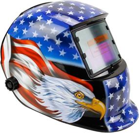 img 4 attached to 🔆 Geelife Solar Powered Welding Helmet: Auto Darkening Hood with Adjustable Shade Range 4/9-13 for Mig Tig Arc Welder Mask (Blue Eagle) - Cutting-Edge Solar Technology for Enhanced Welding Performance