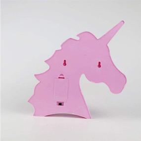 img 1 attached to 🦄 Unicorn Gifts Night Light - Battery Operated LED Table Lamp for Living Room, Bedroom, Home Decor - Unicornio Party Supplies Christmas Gift for Kids (Pink Unicorn)