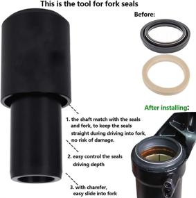 img 2 attached to 🔧 Fork Dust Seal Installation Tool: Compatible Guide for Fox Rockshox Suspension Fork Lower Leg - Fits 30mm, 32mm, 34mm, 35mm, 36mm, and 40mm Dust Wiper Installation