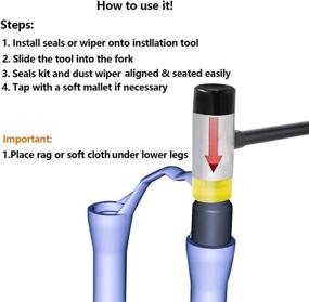 img 1 attached to 🔧 Fork Dust Seal Installation Tool: Compatible Guide for Fox Rockshox Suspension Fork Lower Leg - Fits 30mm, 32mm, 34mm, 35mm, 36mm, and 40mm Dust Wiper Installation