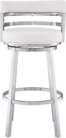 img 3 attached to 🪑 White Madrid Bar Stool, 26-inch Counter Height: Optimize Your Search