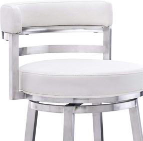 img 1 attached to 🪑 White Madrid Bar Stool, 26-inch Counter Height: Optimize Your Search