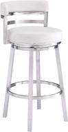 🪑 white madrid bar stool, 26-inch counter height: optimize your search logo