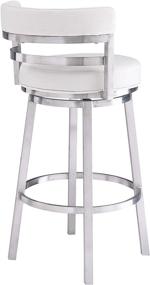 img 2 attached to 🪑 White Madrid Bar Stool, 26-inch Counter Height: Optimize Your Search