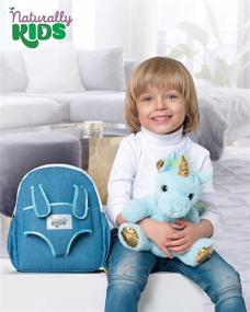 img 2 attached to 🦄 Adorable Small Unicorn Backpacks for Kids - Naturally KIDS Backpack Collection