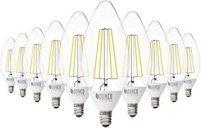 img 4 attached to 💡 Sunco Lighting Decorative Candelabra Filament Bulb