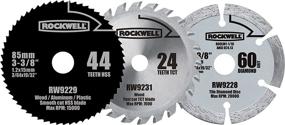 img 4 attached to 🔪 Cutting Edge Performance: Rockwell RW9232K VersaCut 3-piece Circular Saw Blade Set in Gray