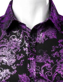 img 2 attached to 👔 Exquisite ZEROYAA Luxury Paisley Printed Stylish: Elevate Your Fashion Game!