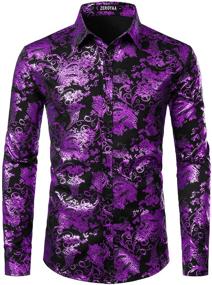 img 4 attached to 👔 Exquisite ZEROYAA Luxury Paisley Printed Stylish: Elevate Your Fashion Game!