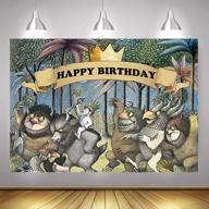 👑 fanghui 5x3ft king of the wild things party backdrop - perfect for boys' happy birthday, baby shower, and dress up parties! logo