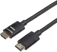 high-quality 3 feet hdmi cable - amazon basics enhanced braided cable (18gpbs, 4k/60hz) logo