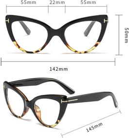 img 1 attached to 2 Pairs of Women's Cat Eye Reading Glasses with Blue Light Blocking - Fashionable Readers for Better Eye Health in 2.00 Strength