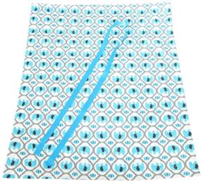 img 1 attached to 🎁 Turquoise Blue Jumbo Reusable Fabric Gift Bag - Ideal for Baby Shower, Child’s Birthday, or Any Occasion (27 Inches Wide by 33 Inches High) with Elephants Design