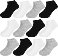 booph cushion socks girls черный белый серый логотип