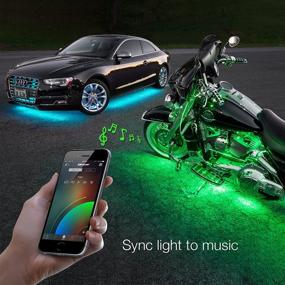 img 1 attached to 🚗 XKGLOW XK-Chrome-KIT - Enhance Your Ride with Bluetooth-Enabled Multi-Color RGB LED Controller and Smartphone App Control (Universal for Car, Truck, Motorcycle Under Glow)