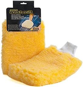 img 3 attached to 🚘 CleanTools Premium Natural Wool/Polyester/Nylon Blend Wash Mitt, Yellow - Case of 6: Ultimate Cleaning Efficiency for Cars and More!