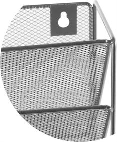 img 1 attached to 🗂️ Easepres 5-Tier Mesh Hanging File Organizer - Efficient Vertical Holder Rack for Office and Home Storage, in Black and Silver