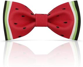 img 4 attached to 👔 Lanzonia Boy's Designer Bowtie: Quirky Patterned Kids Bow Tie for Birthday Party, Winter Wedding, Holiday, and New Year Celebrations