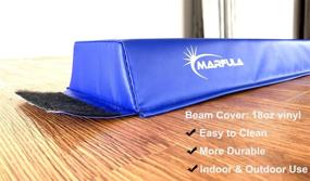 img 1 attached to MARFULA 6ft/8ft/9ft/10ft Folding Balance Beam - Non Slip Base, Gymnastics Equipment for Kids - Ideal for Home Gym Training