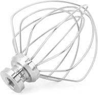 🧺 aikeec stainless steel wire whip replacement - compatible with kitchenaid k45ww, k45 k45ss ksm75 ksm90 ksm95 ksm100 ksm103 ksm110 ksm150 stand mixers logo