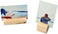 📎 10 pcs wood base clip holder: diy table name number card & photo message clip for christmas party, wedding table name (small) logo