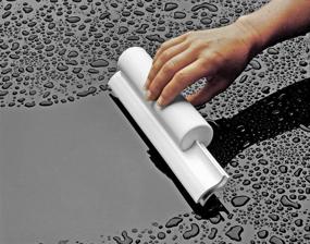 img 2 attached to White Cleret Classic Dual 🛁 Blade Bath Squeegee for Optimal Performance