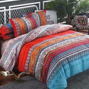 img 4 attached to Shatex Comforter Pieces Bedding Bohemian