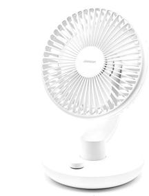 img 4 attached to White USB Desk Fan - Silent Portable Mini Fan for Home, Office, 🌬️ and RV - Powerful & Quiet - Adjustable Speed for Optimal Cooling - Grapperz