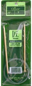 img 1 attached to 🍀 Clover Takumi 29 Inch Circular Knitting Needle Size 7, Made of Bamboo