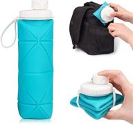 huihuibi collapsible bpa-free water bottle – portable leakproof silicone water bottle ideal for travel, camping, and hiking logo