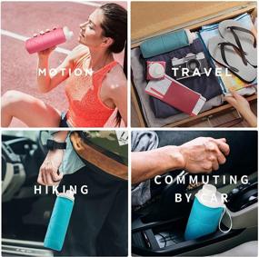 img 1 attached to HUIHUIBI Collapsible BPA-Free Water Bottle – Portable Leakproof Silicone Water Bottle Ideal for Travel, Camping, and Hiking