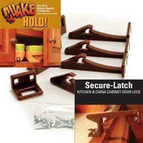 img 1 attached to 🔒 Quakehold! 4250 Secure-Latch Cabinet Door Safety Lock