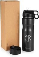 🚴 kuppe stainless steel cycling sports water bottle - vacuum insulated with straw and sip lid logo