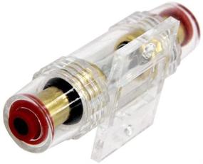 img 1 attached to 🚗 Carviya 2-Pack Водонепроницаемый держатель предохранителя с предохранителями типа AGU 60A - идеально подходит для автомобильной аудиосистемы, сигнализации, усилителей, компрессоров (4-8 медно-алюминиевых калибров)