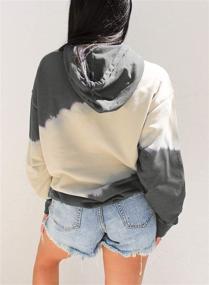 img 2 attached to 👚 Asvivid Women's Tie Dye Print Casual Sweatshirt with Pocket - Fashionable Long Sleeve Drawstring Hoodie