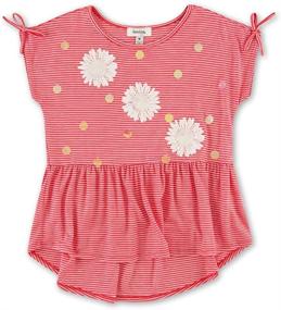 img 1 attached to Speechless Girls Sleeve Peplum Medium Girls' Clothing